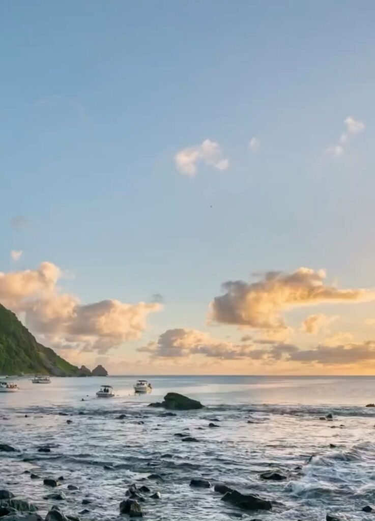 Paisagem de fim de tarde em Fernando de Noronha