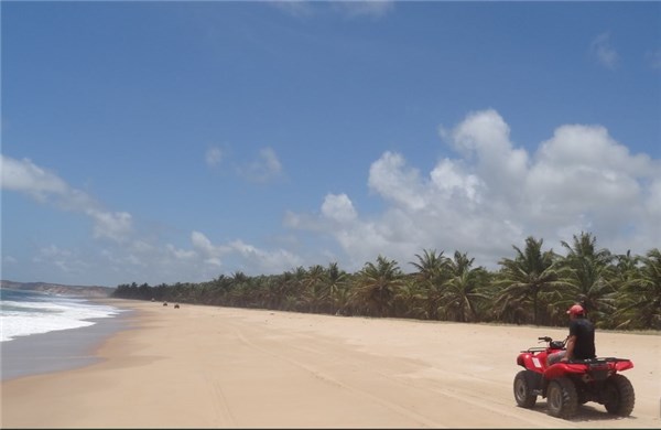 Praia do Gunga - Passeio de Triciclo